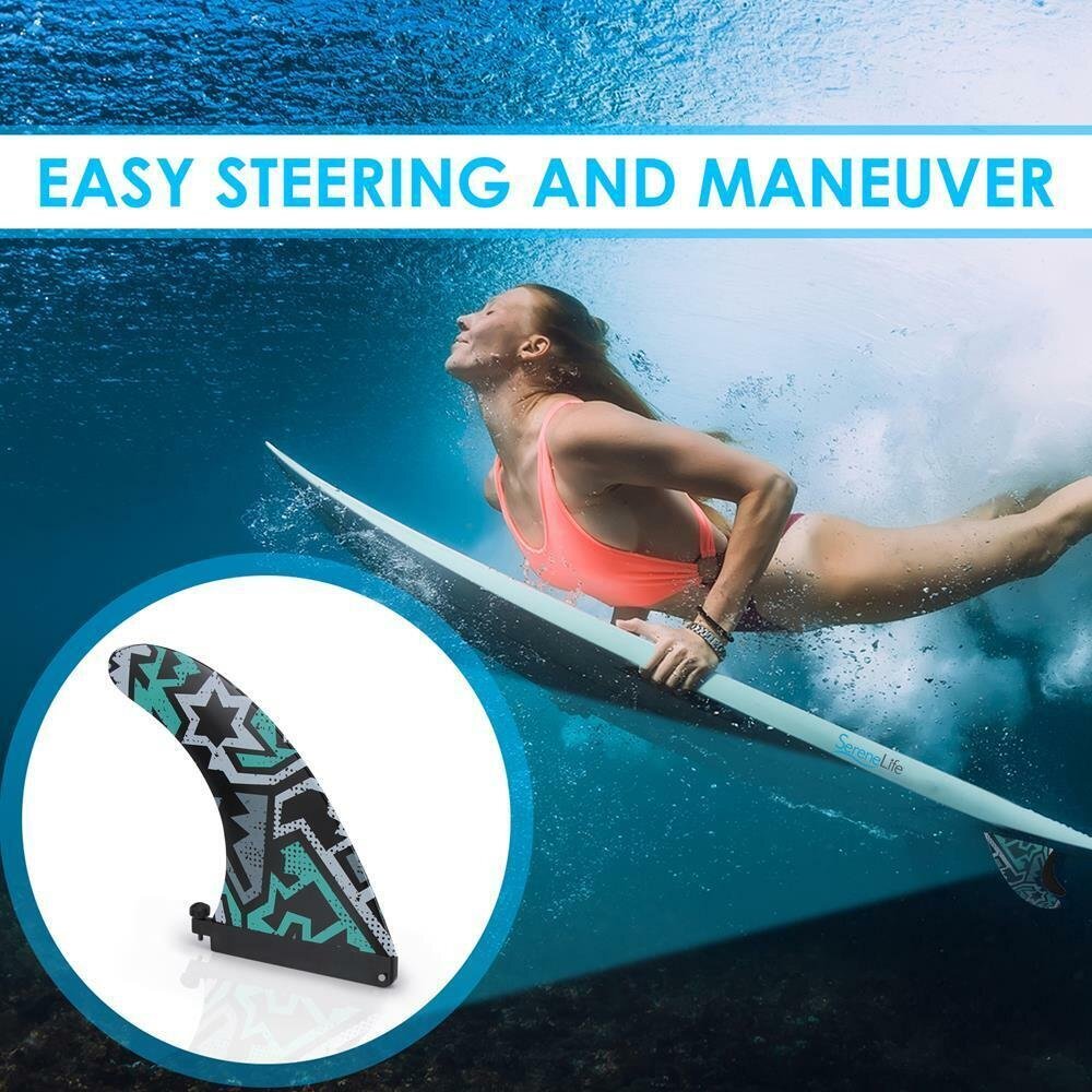 SereneLife Thunder Wave Water Fin for SUP Stand-Up Inflatable Paddle Boards