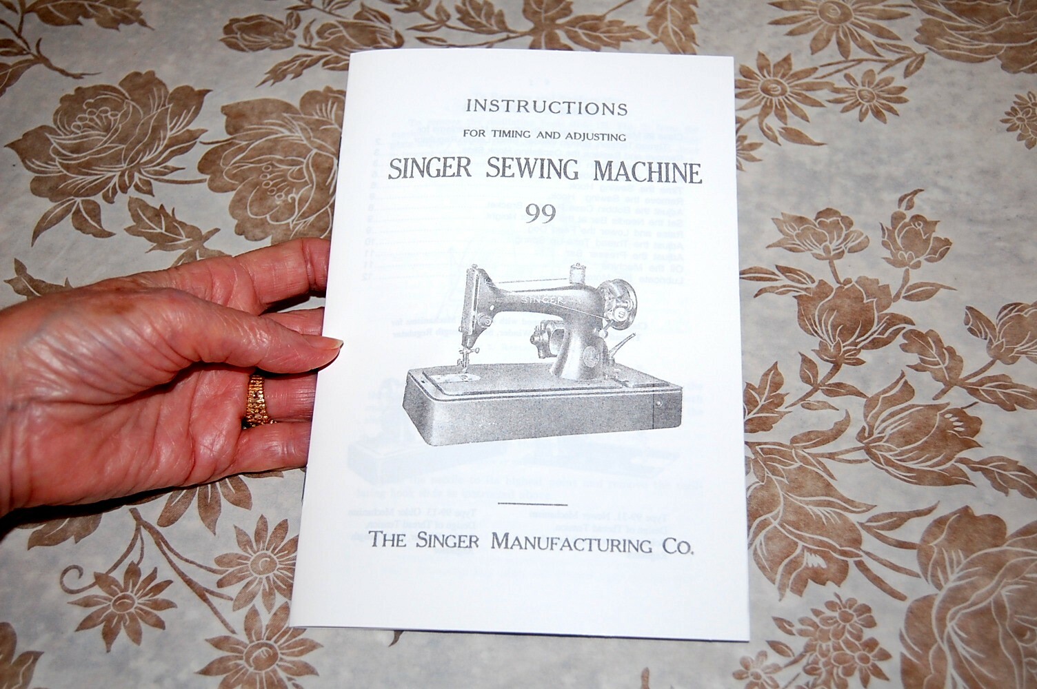 Singer Sewing Machines Class 99 Timing & Adjusting Manual for Service, Adjusters