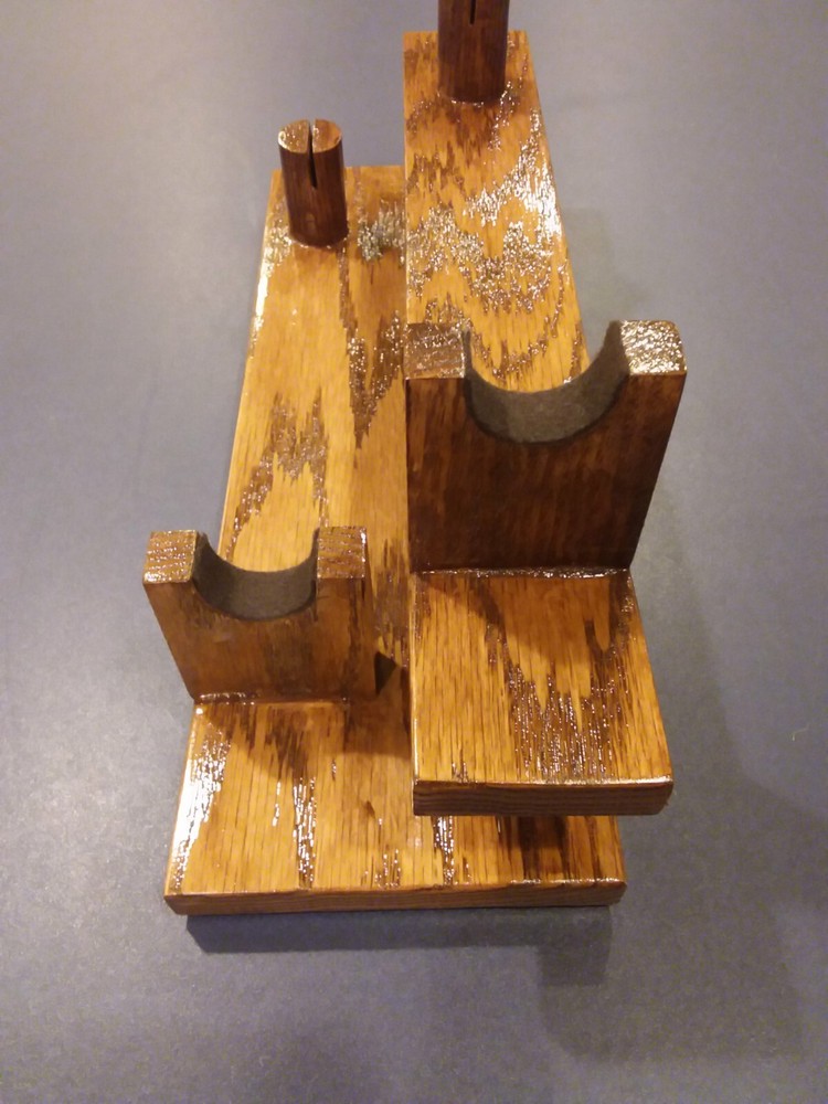 BOWIE-SMALL SWORD KNIFE DISPLAY STAND (DARK WALNUT)