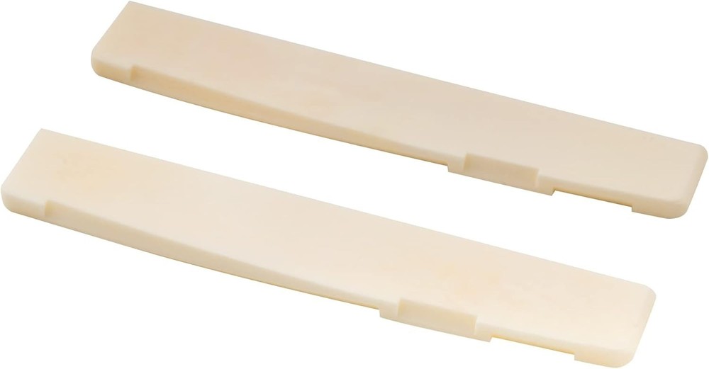 High-Performance Bone Saddle for 6-String Acoustic Guitars - 76x3x13mm, 2 Pack