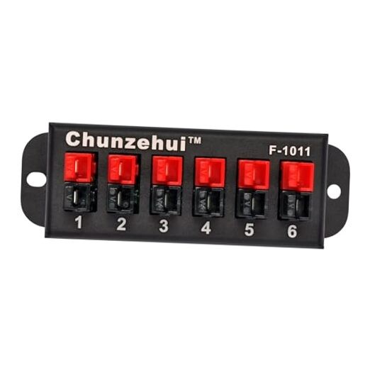 F-1011 6-Position 45A Power Pole Distribution Block Module, Connector Power