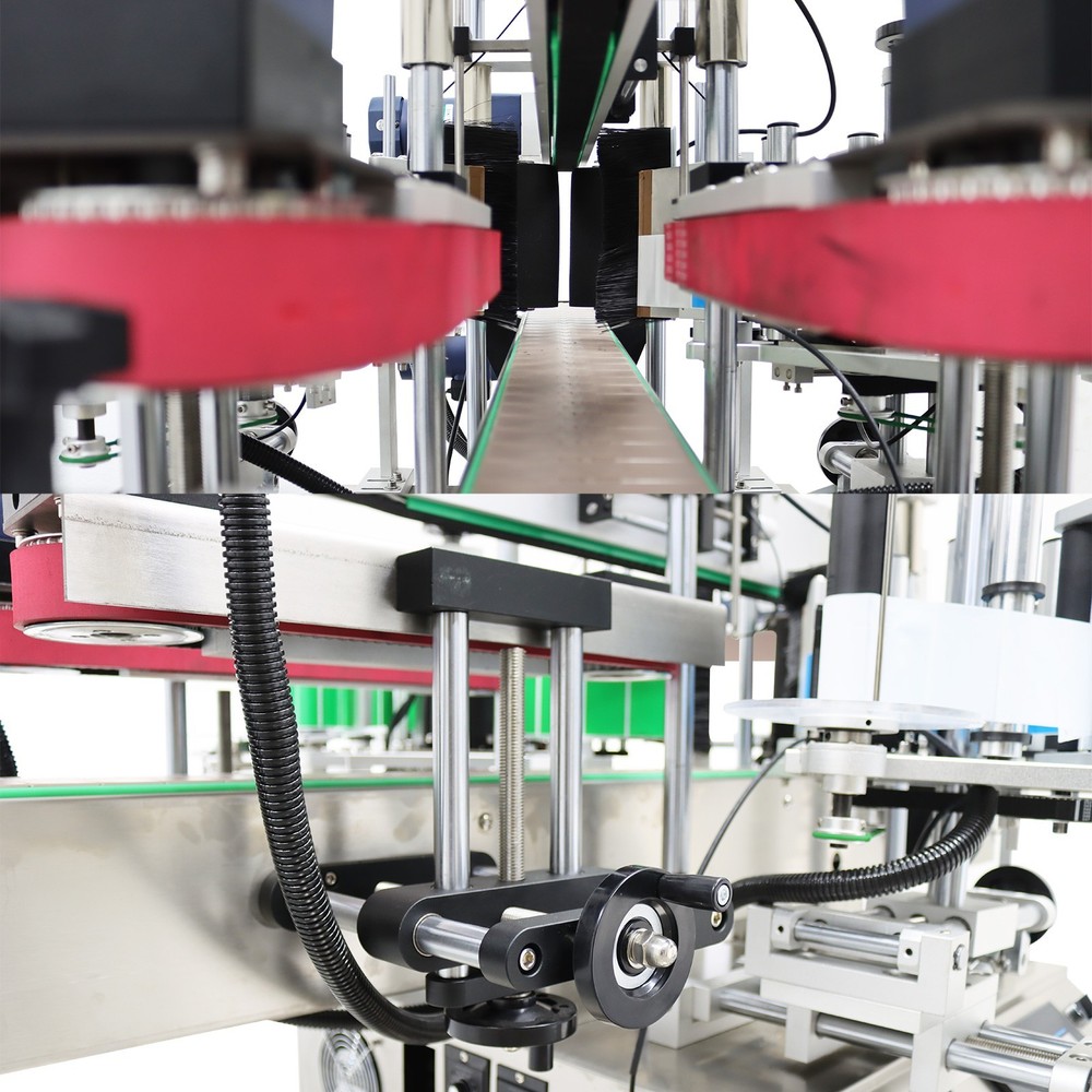 110V Double Sided Auto Desktop Labeling Machine for Square/Hexagonal Bottle etc