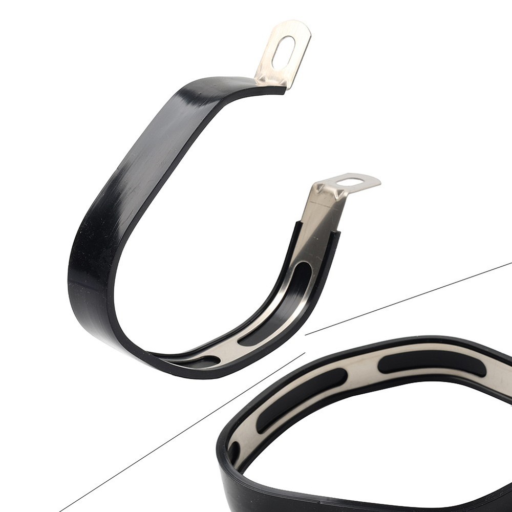 Universal Motorcycle Exhaust Clamp Mount Bracket Fixed Ring Hanger Support