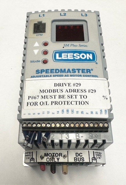 Leeson Speedmaster Adjustable Speed AC Motor Control Mdl. 174453