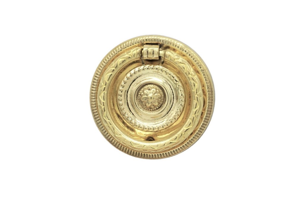 Single Post Drawer Pull Sheraton Pull Furniture Drawer Pull Cabinet Pull Brass