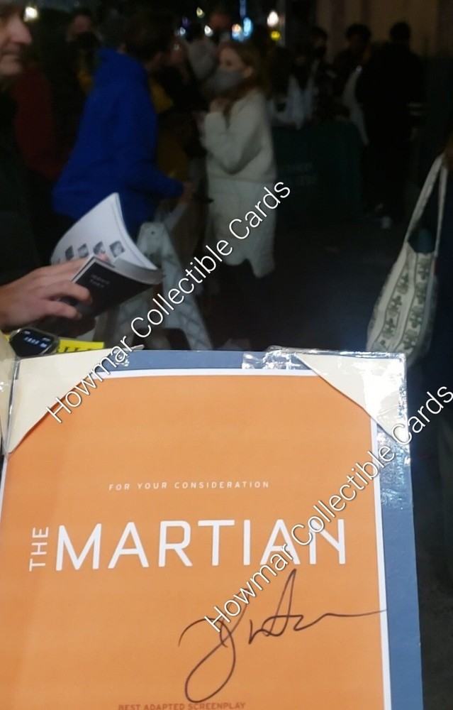 Jessica Chastain Signed Script - The Martian - JSA