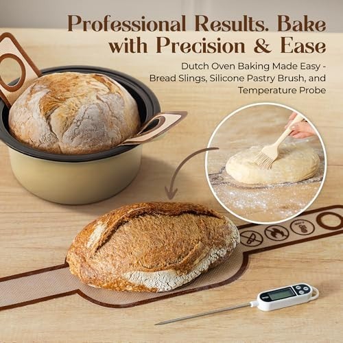 Complete Sourdough Starter Kit with Dutch Oven, Scale, Proofing Baskets & Tools