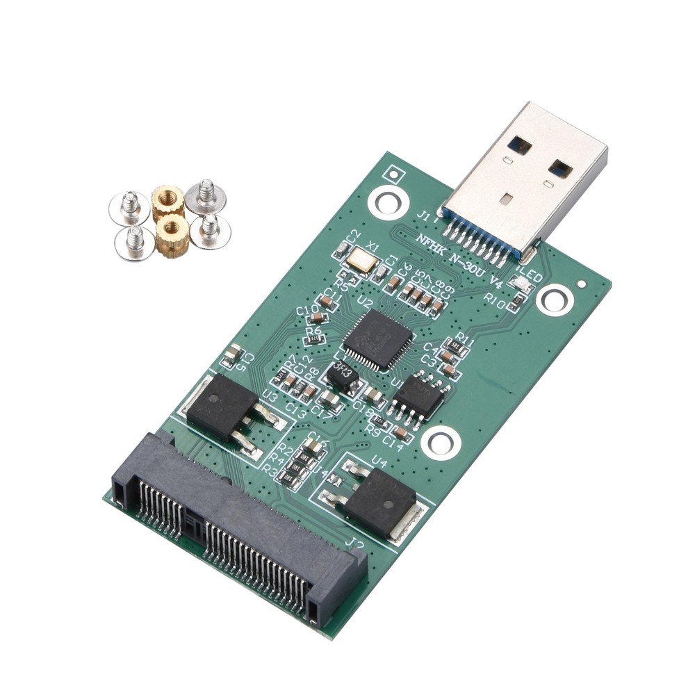 Plug & Play mSATA SSD to USB 3.0 Interface Convertor Adapter Card PCB Board G