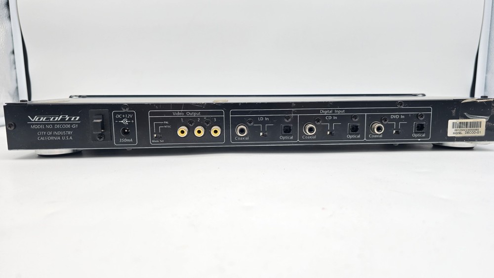 VOCOPRO DECODE G-1 CD Graphics Decoder Karaoke CD Decoder Tested & Working