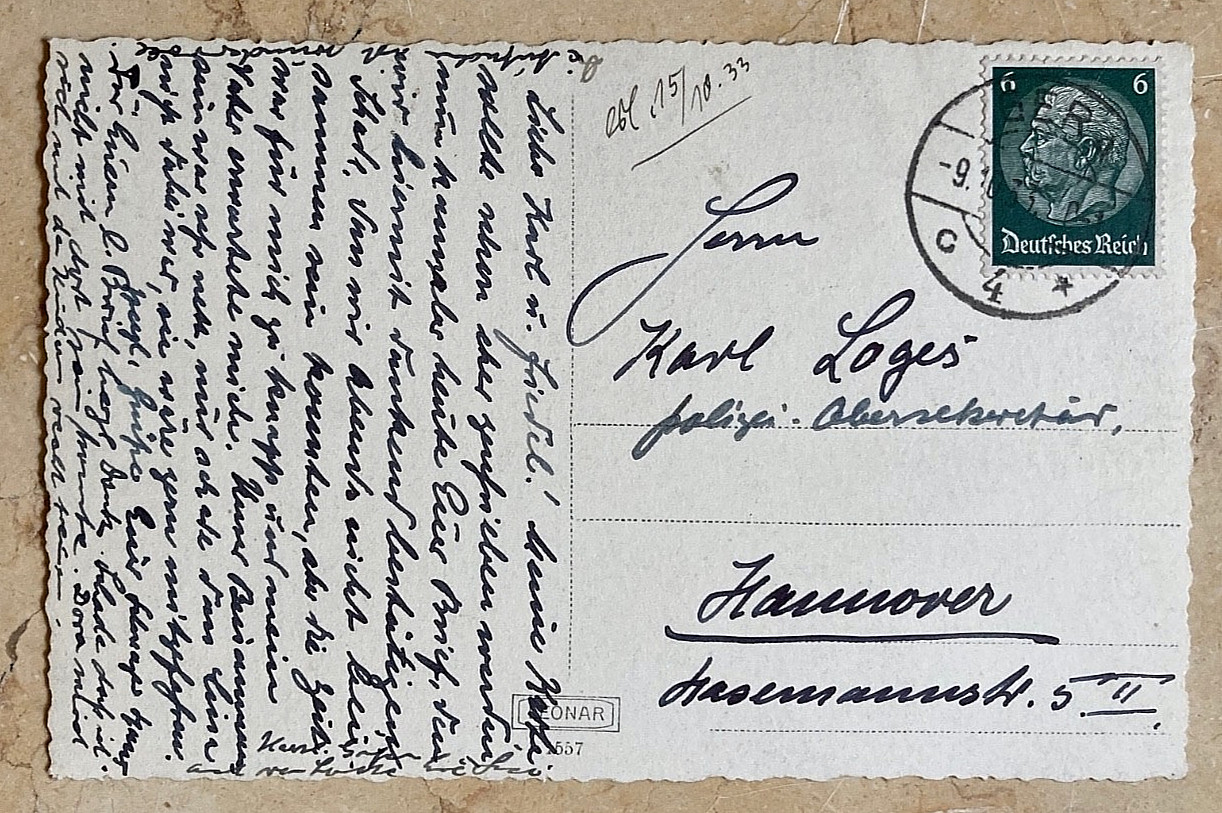 PRE-WW2 GERMAN RALLY IN GERA , GERMANY OCT. 1933 PHOTO POSTCARD RPPC