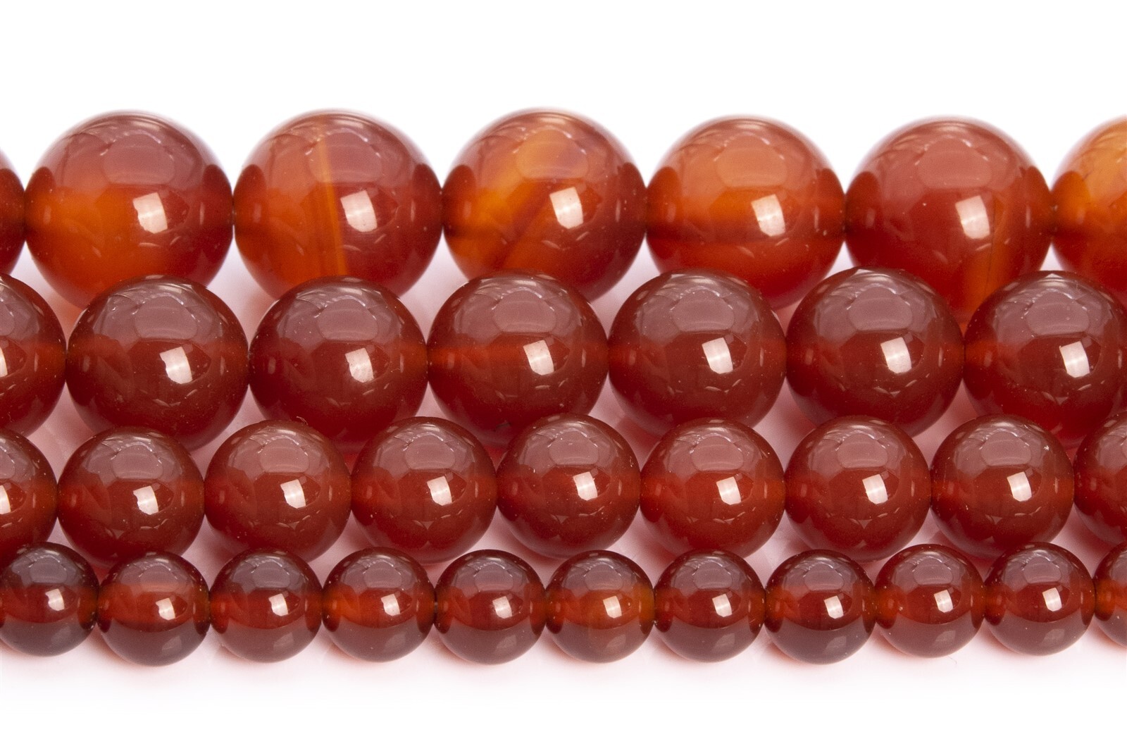 Natural Red Carnelian Grade AAA Round Loose Bead 4/6/8/9-10/11-12/15-16MM