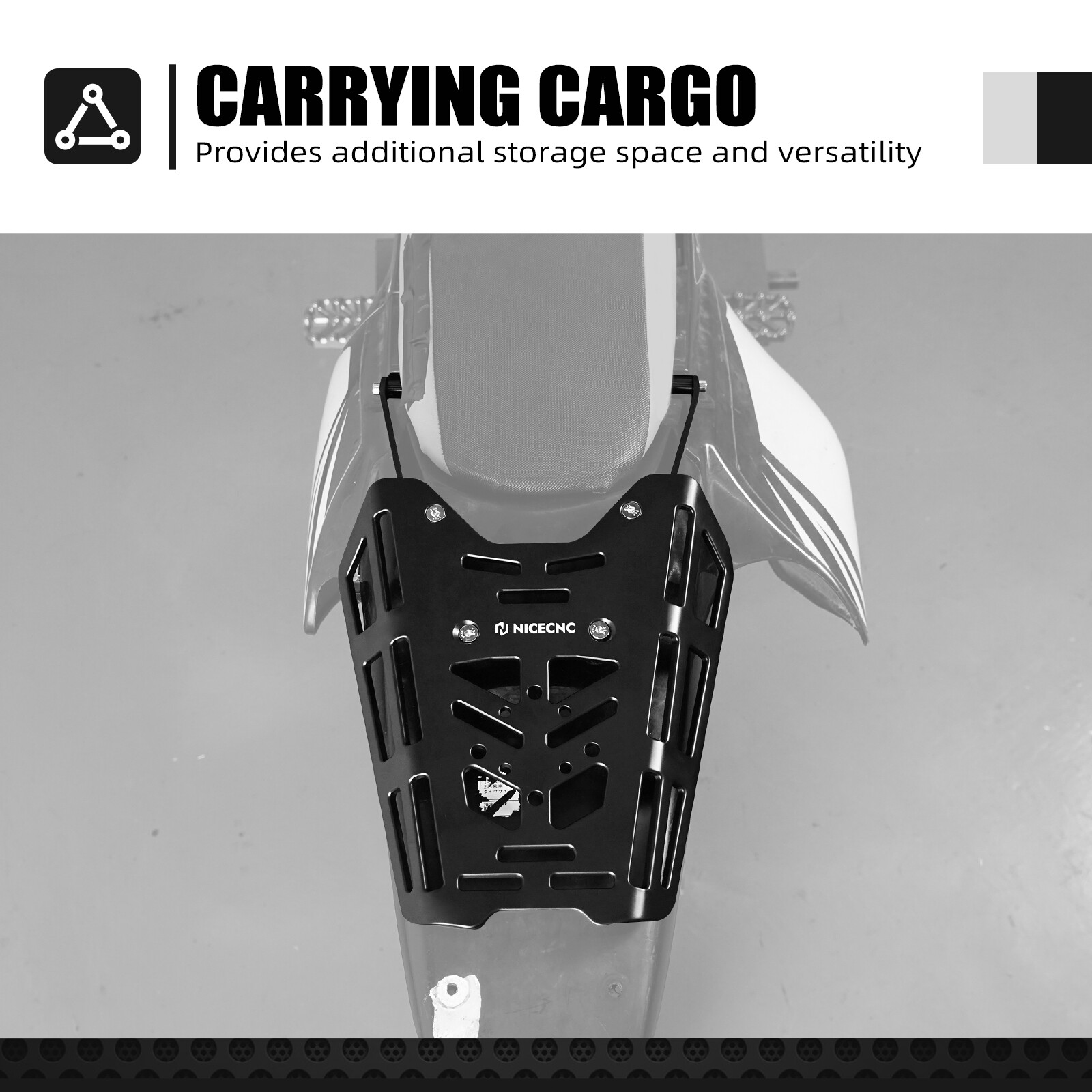 CNC Rear Tail Rack Luggage Rack Kit For Suzuki DRZ400S DRZ400SM 2000-2023 2024