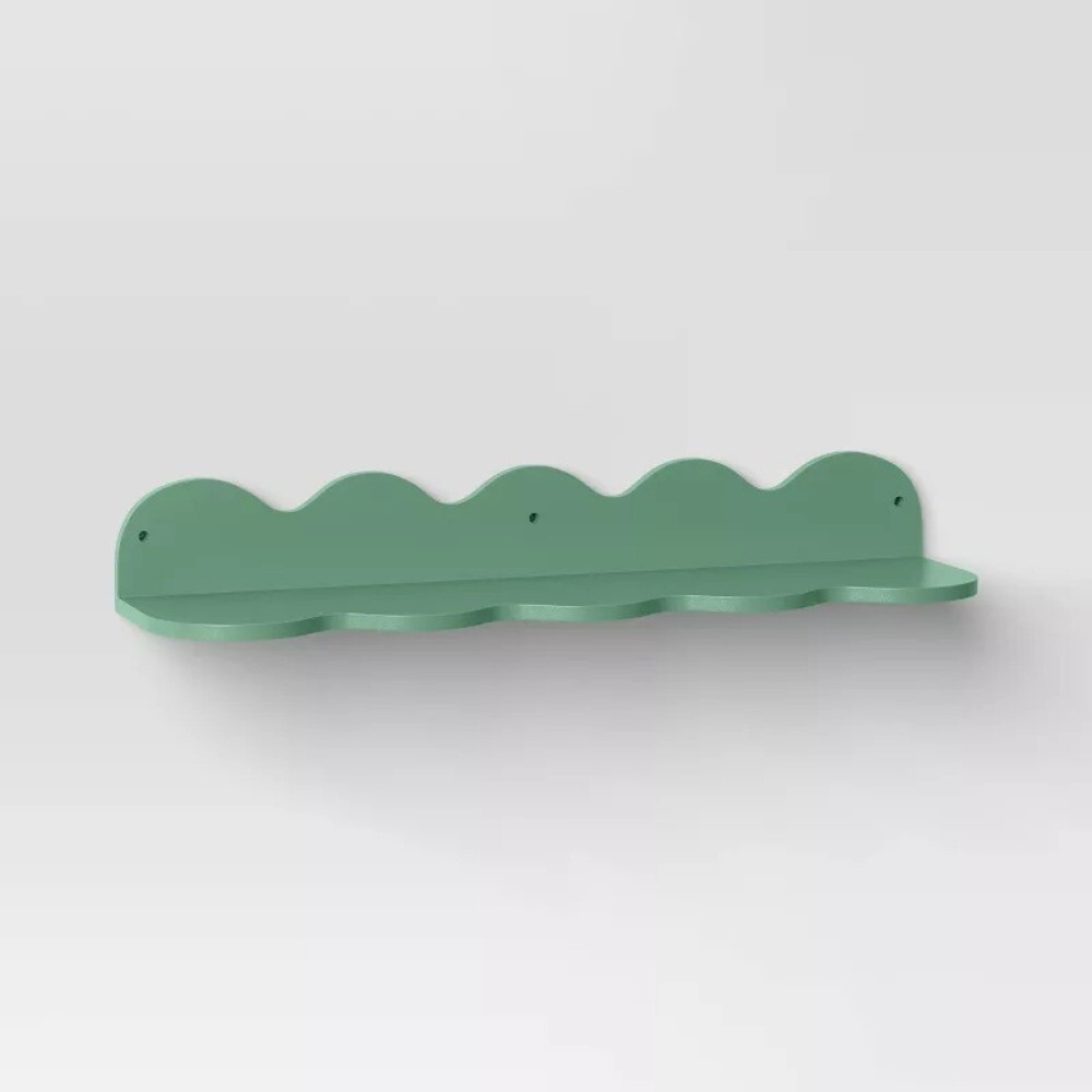 24" Wavy Wall Shelf
