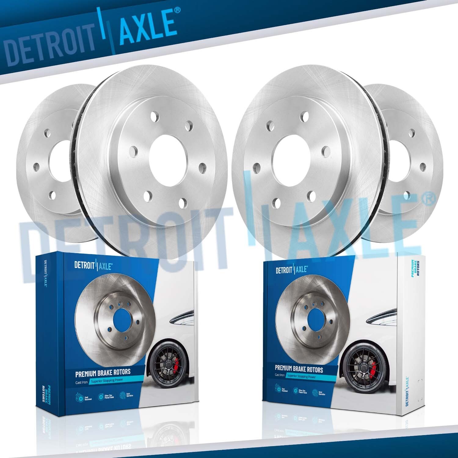 All 4 Front & Rear Brake Rotors Kit for 2010 - 2021 Lexus GX460 Toyota 4Runner