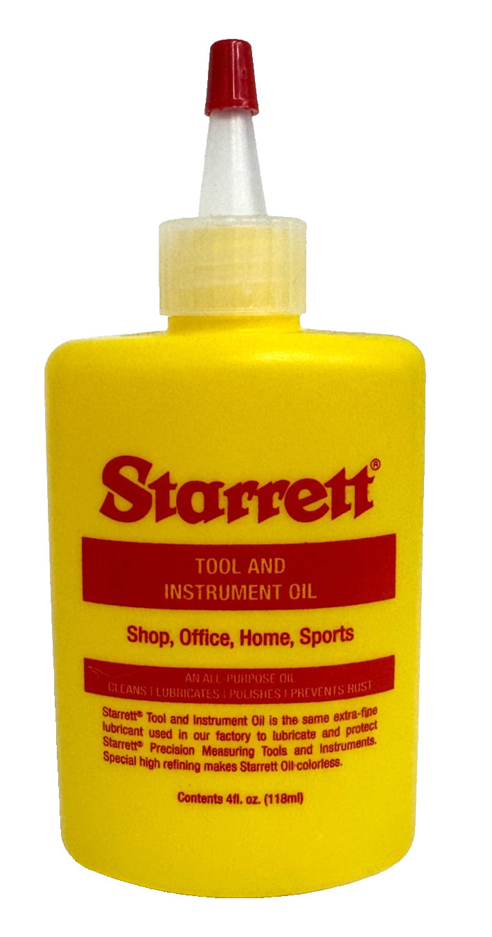 STARRETT TOOL AND INSTRUMENT OIL 4oz 1620 53216