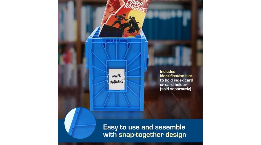 Short Comic Book Case | Holds 150 Comics | Stackable Plastic Organiser |