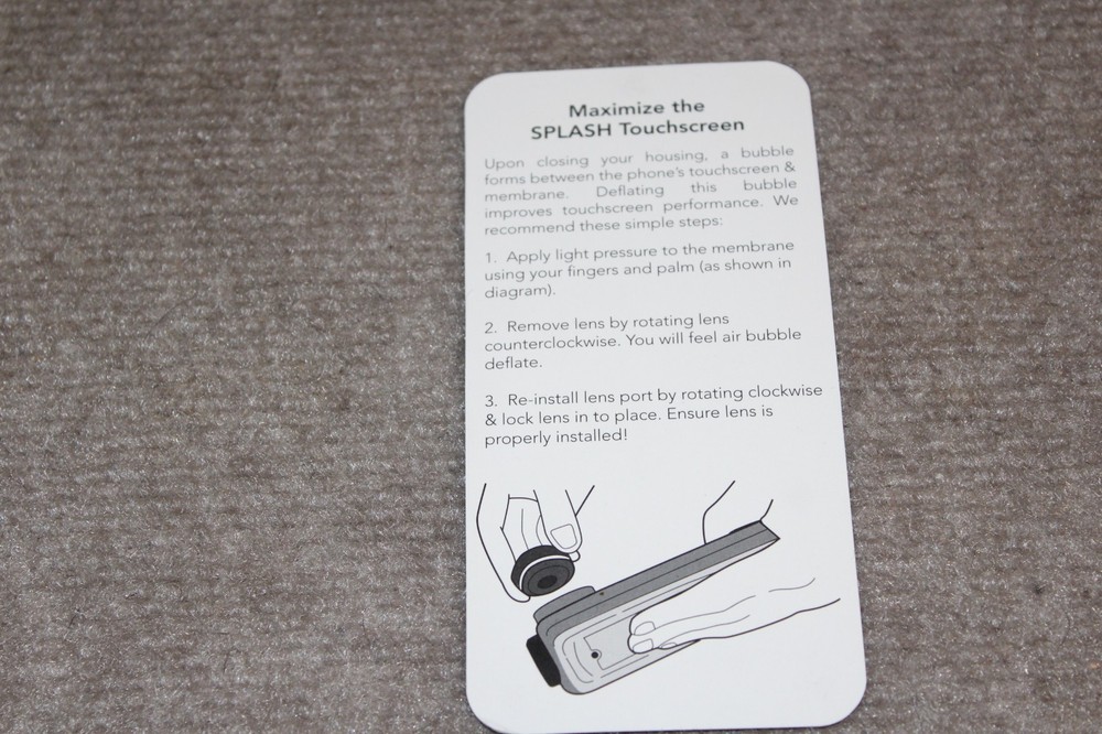 Watershot Splash Waterproof Camera Housing for iPhone 5
