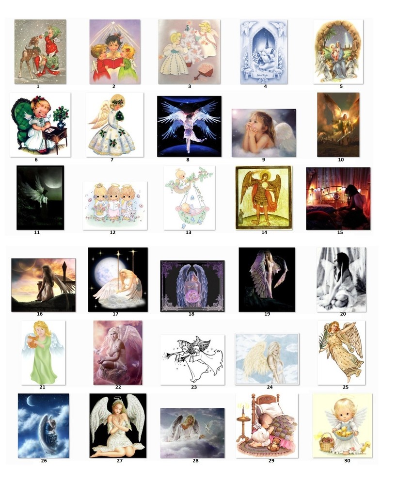 30 Personalized Address labels Angels (A 3)