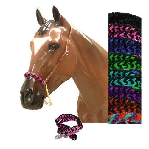 Showman Braided Nylon Rope Noseband Tie Down w/ Strap
