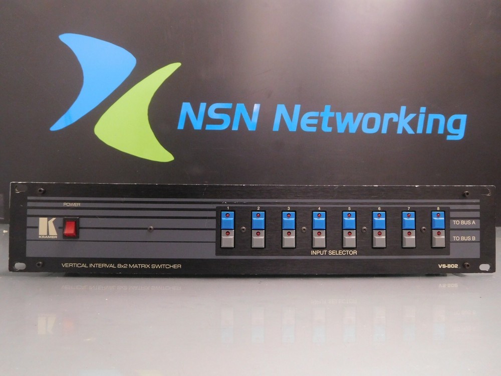 Kramer VS-802 Vertical Interval 8x2 Matrix Switcher 8-Input Selector BNC