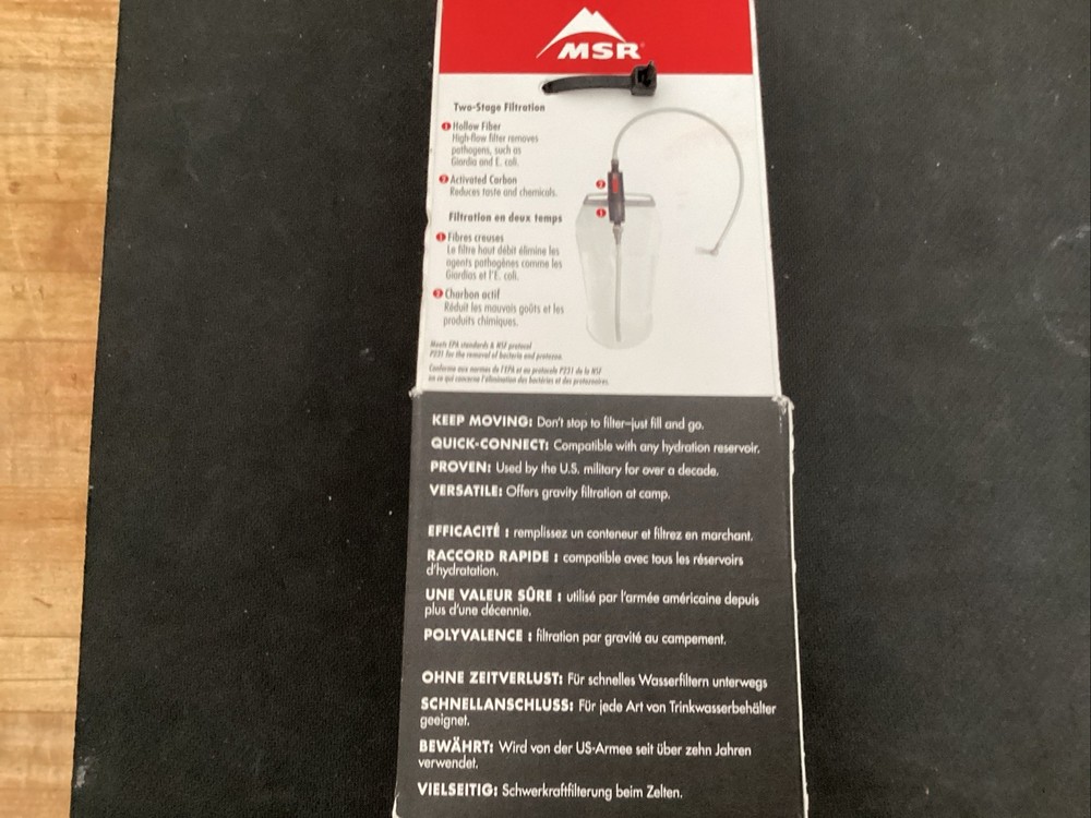 MSR Thru-Link High Flow Inline Water Filter 34-231 New