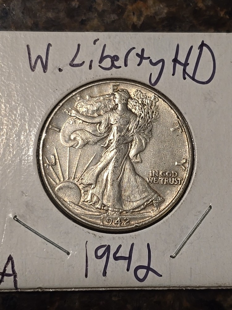 1942p walking liberty half dollar A