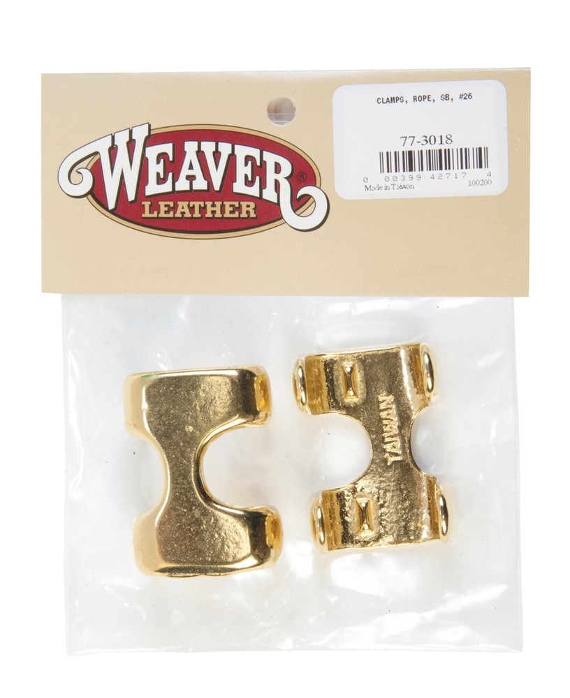 Weaver Leather Bagged 26 Rope Clamps, Solid Brass
