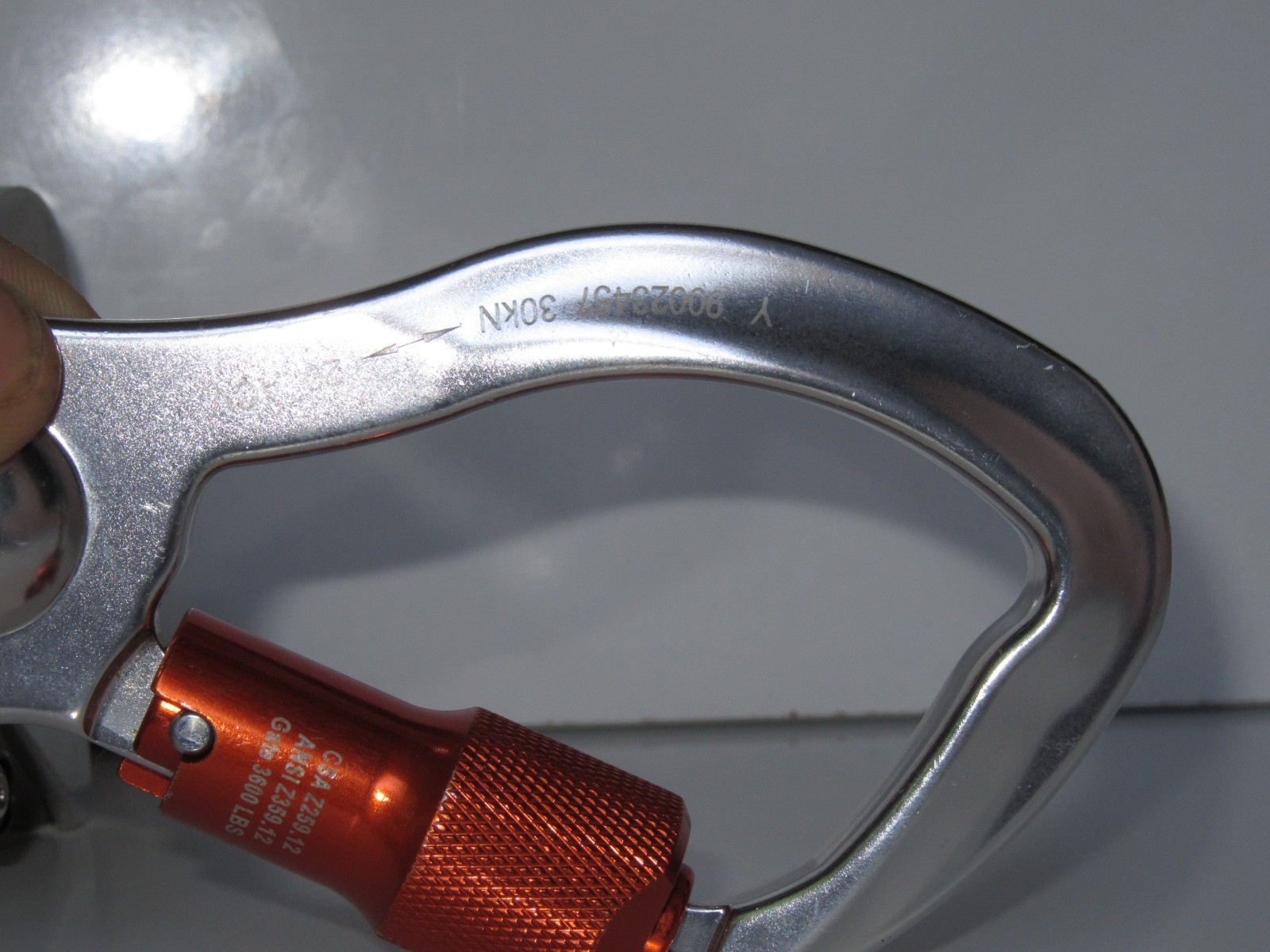 Honeywell Söll GlideLoc Fall Arrester 27871-BR Safety Shunt w/ Carabiner - Exc