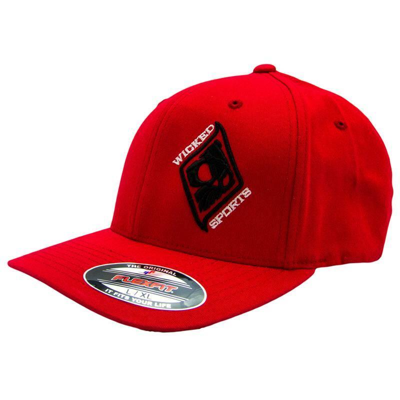 Wicked Sports FlexFit Hat - Red Size: Small/Medium