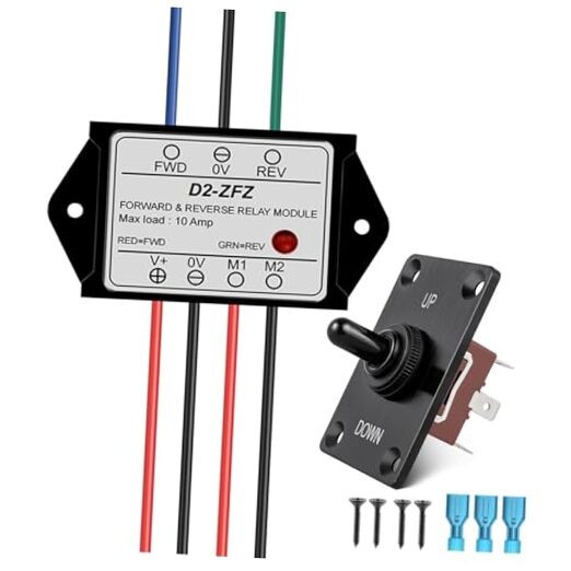 12V DC Relay Module,Forward and Reverse Relay Module,with Waterproof DPDT