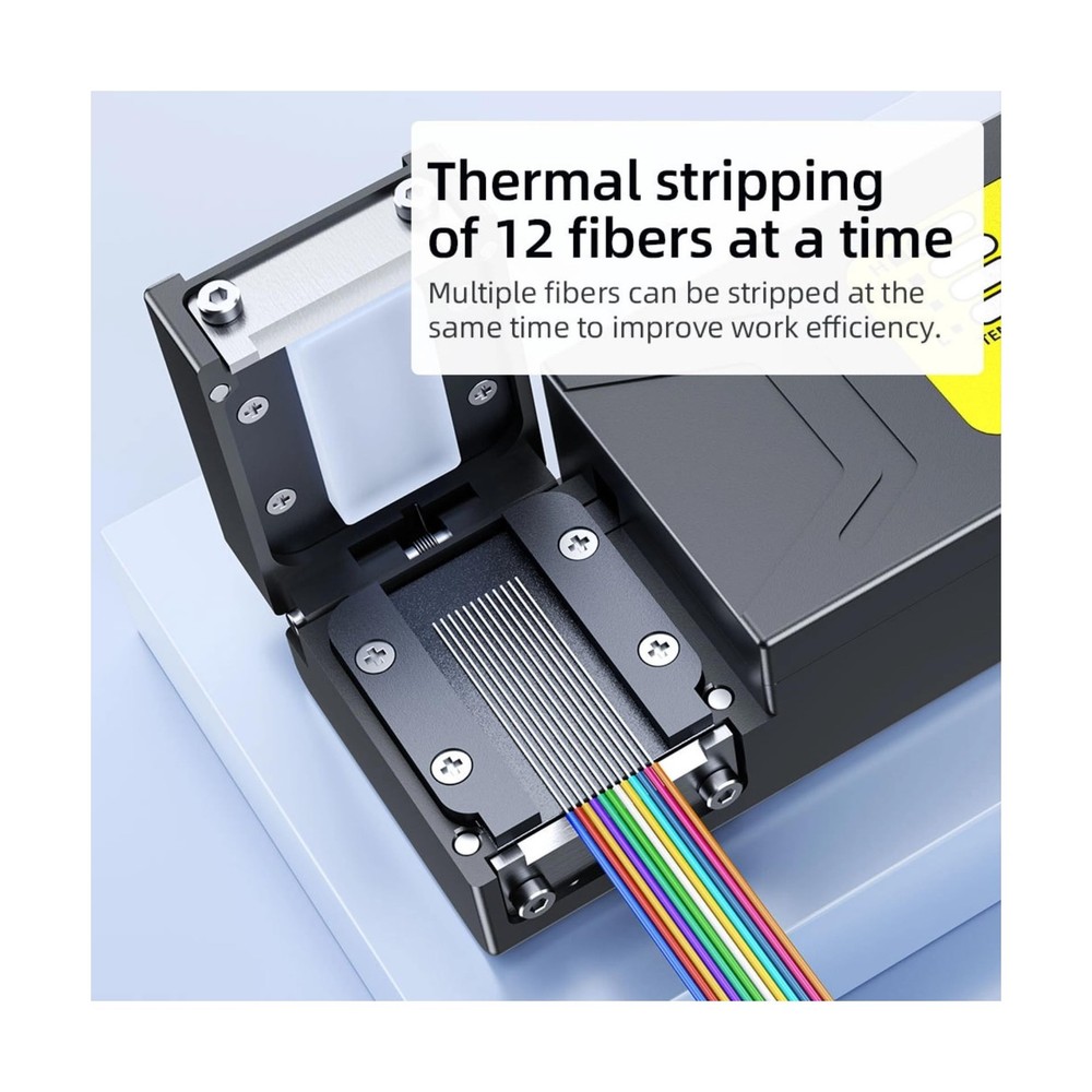 Fiber Optic Thermal Stripper Rechargeable Auto Heating Stripping Tool for Bun...