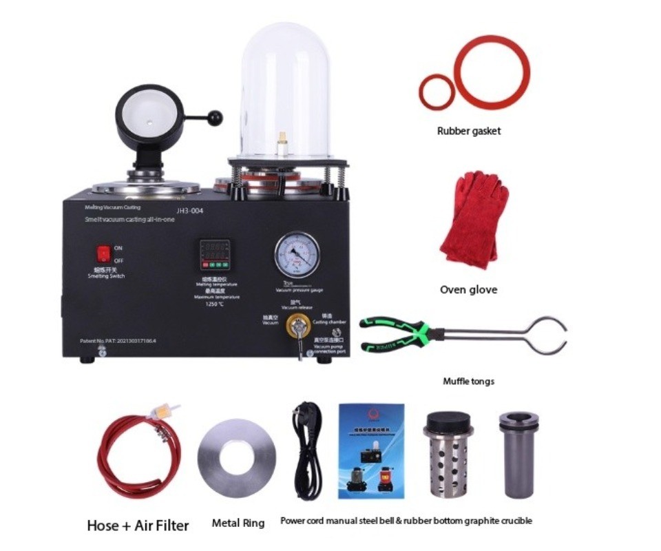 2LCompact Integrated Casting Machine Jewelry Gold Melting Vacuum Casting Machine