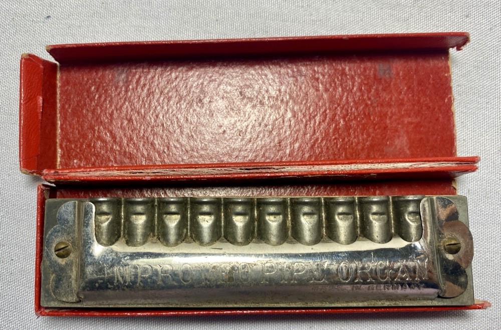 Vintage Newest Improved Pipe Organ Harmonica Germany