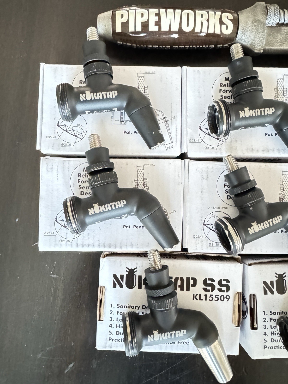 (8) NukaTap Stainless Steel Beer Faucet | Matte Black