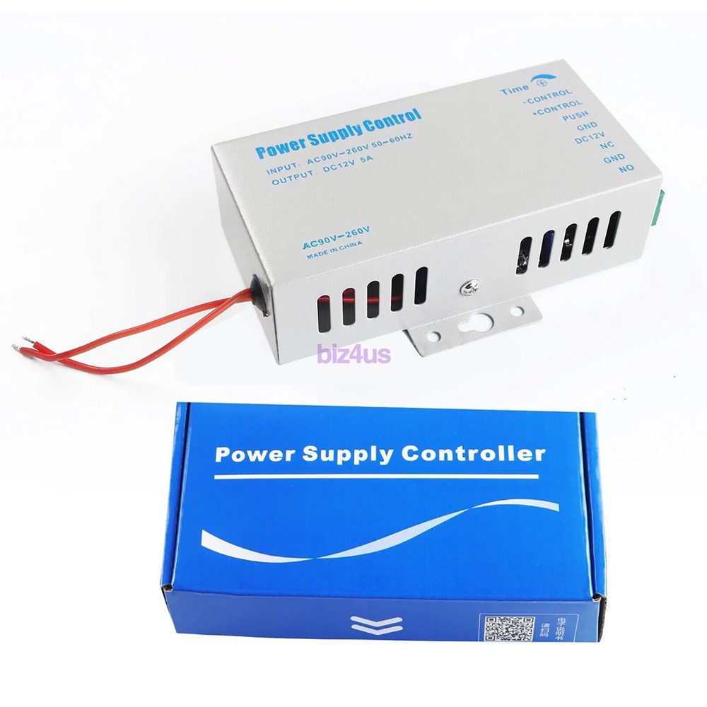 12V 5A 60W Door Access Power Supply for Entry Exit Control System Electric Lock