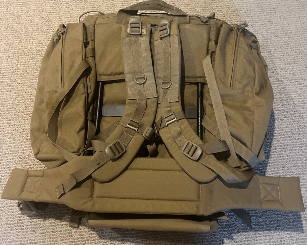 BlackHawk SOF Ruck Kit w/ Frame & Pads Coyote Tan 60SOFKDE Enhanced ALICE EUC