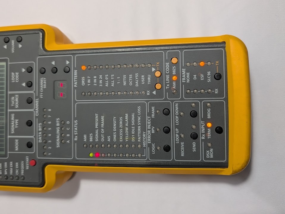 Fluke Networks 635A QuickBERT-T1 Handheld Test Set Kit -Manual &Leads (TESTED)