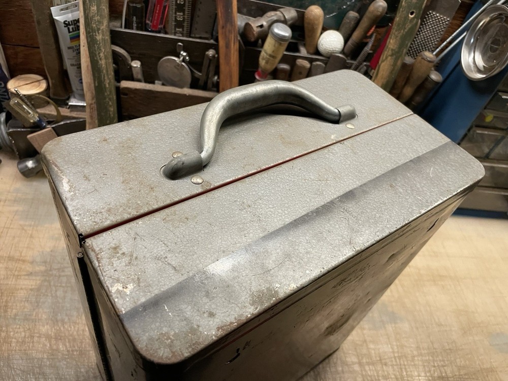 Vintage Dunlap Tool Box - Portable Power Tool Workshop Tool Box