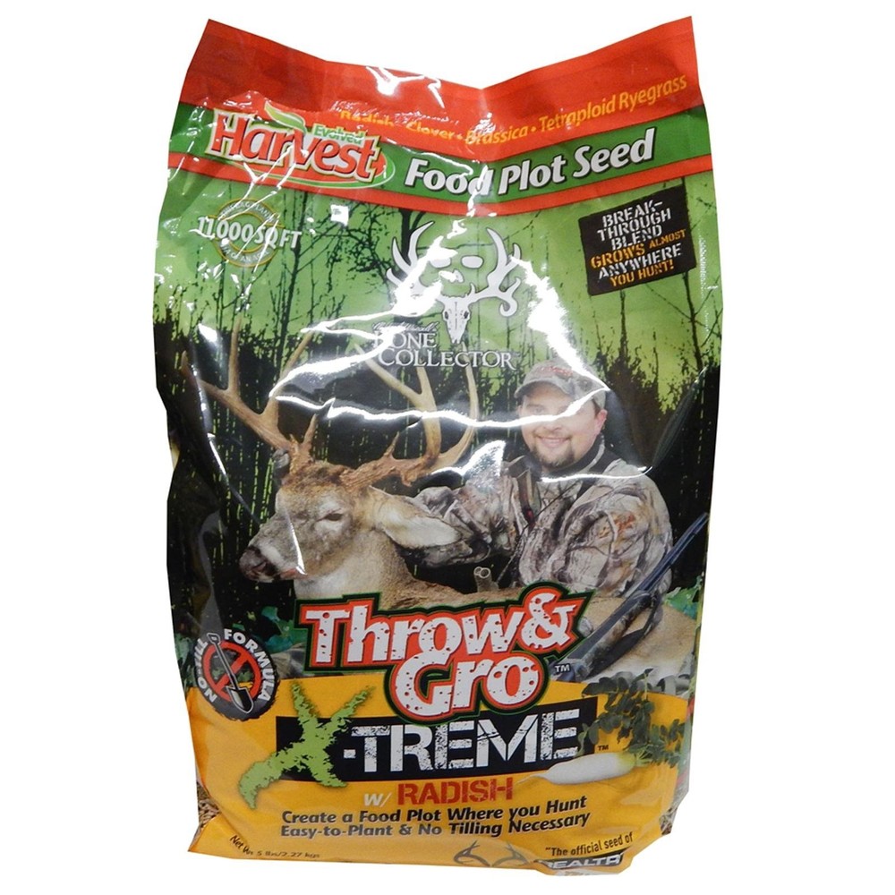 "Throw & GRO Xtreme Radish Forage for Deer  5 Lbs Premium Seed Mix"
