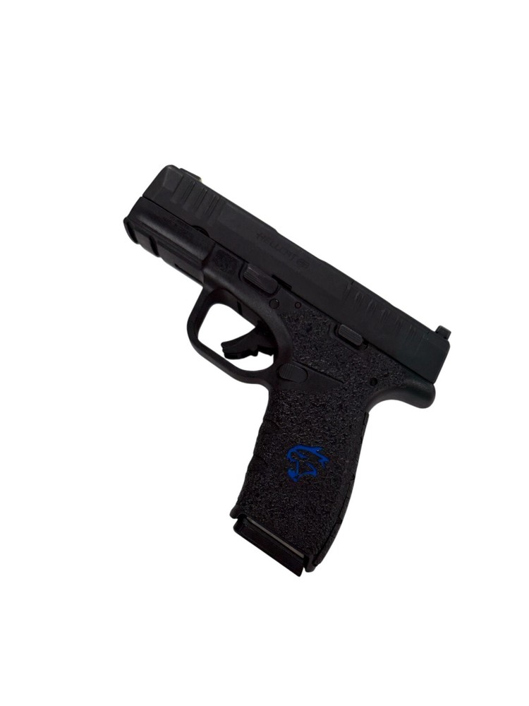 HANDLEITGRIPS Textured Sandpaper GRIP for Springfield Hellcat Pro Blue Inserts