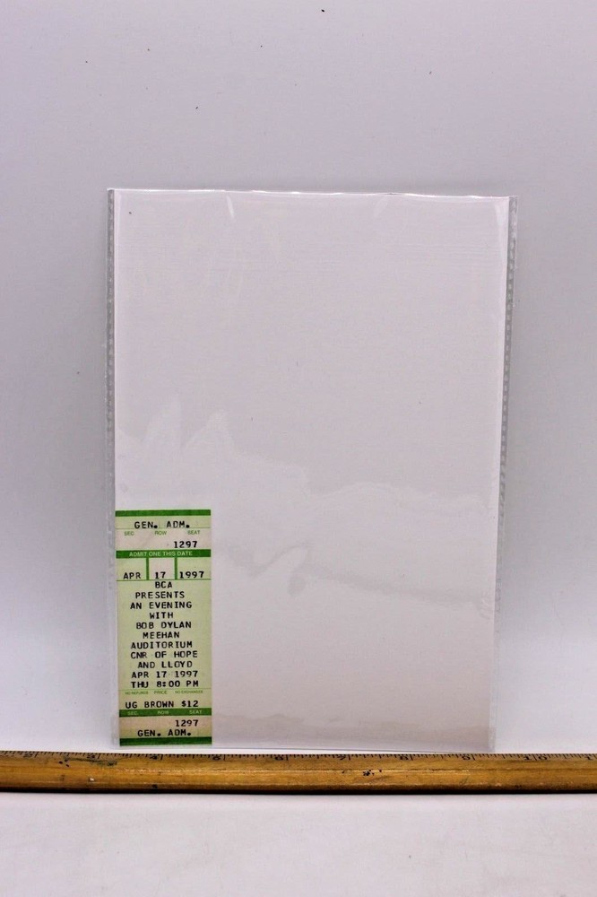 BOB DYLAN TICKET MEEHAN AUDITORIUM APRIL 17, 1997