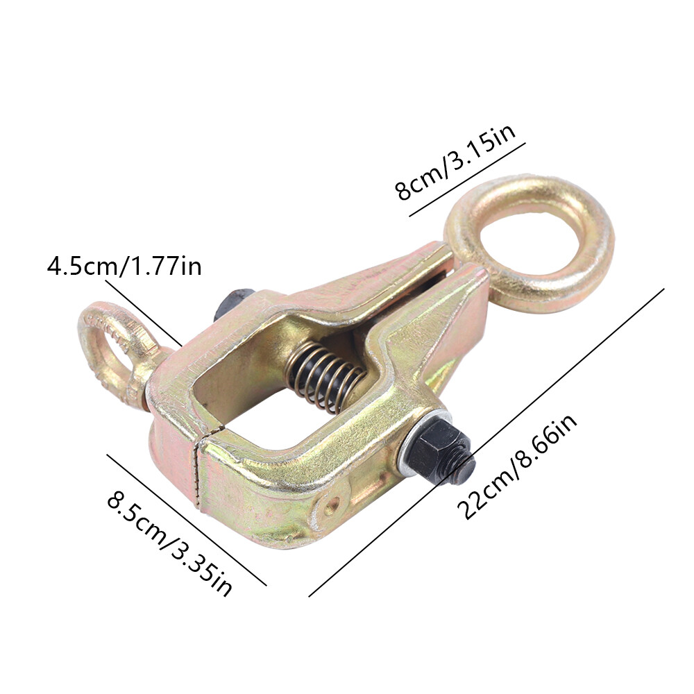 2 Way Auto Body Repair Pull Clamp 5T Self Tight Frame Back Dent Puller Steel New