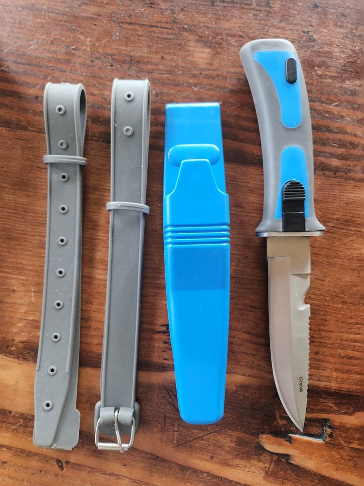 New SCUBA Diver's Knife with Leg Strap