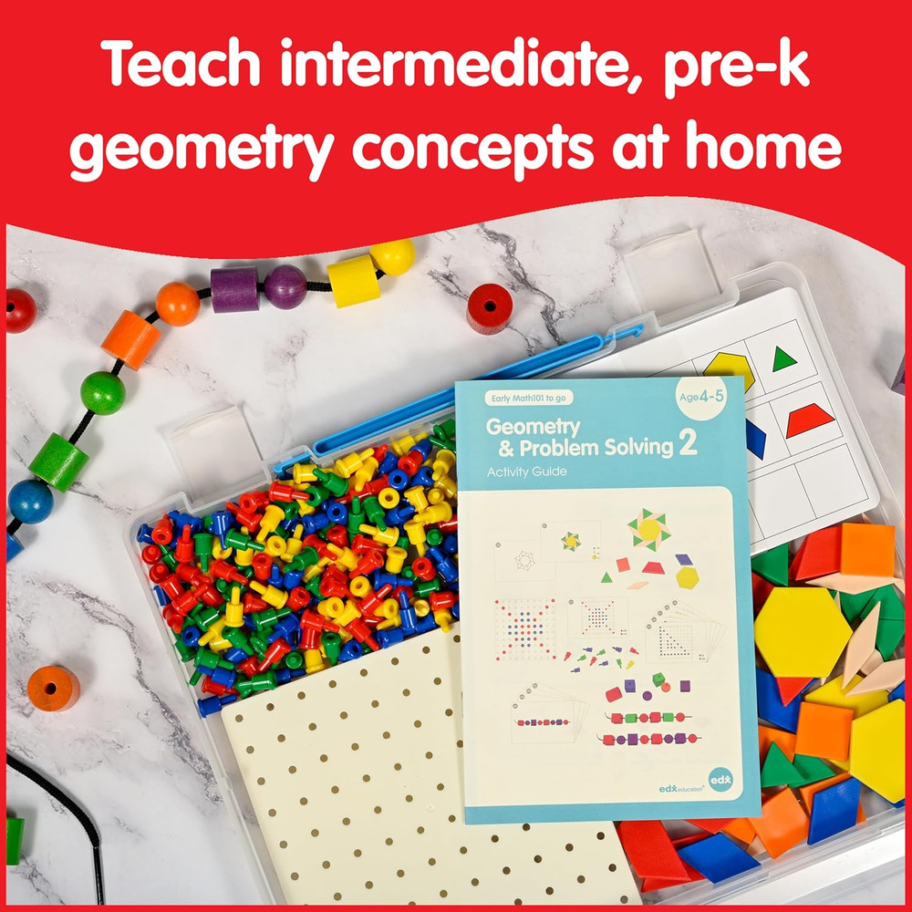Early Math101 to Go | Ages 4-5 | Geometry & Problem Solving Kit for Pre-Kinderga