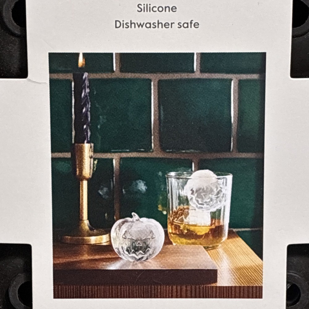 3  Jack O'Lantern Silicone Ice Cube Trays
