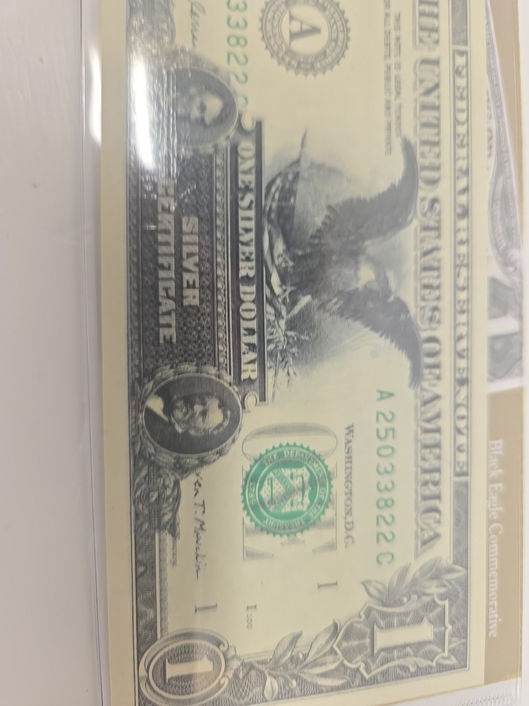 Black Eagle Commemorative $1 Silver Certificate