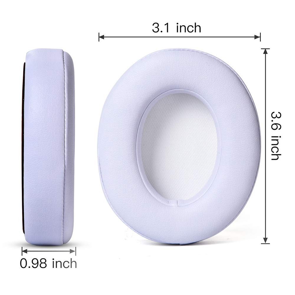 Professional Replacement Ear Pads for Beats Studio 2 and 3（ White