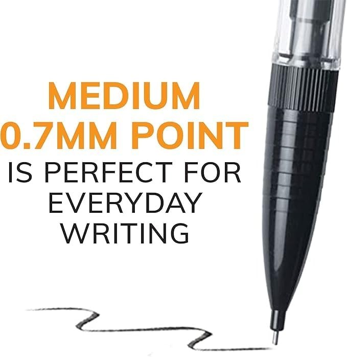 Smooth Mechanical Pencils 0.7mm Medium Point, Refillable & Retractable, 40-Pack