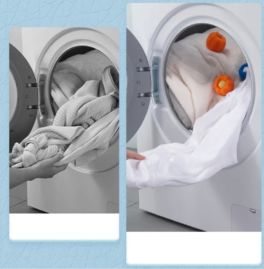 8 Ps Pet Hair Remover Ball-Reusable Laundry Sponge Dryer Anti-Winding Adsorption