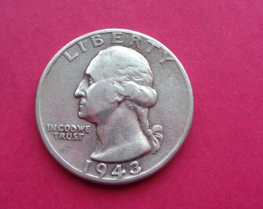 1943  WASHINGTON QUARTER/  U.S. SILVER